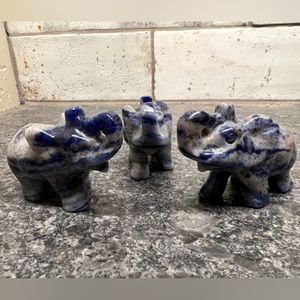 Lapis Lazuli Elephants